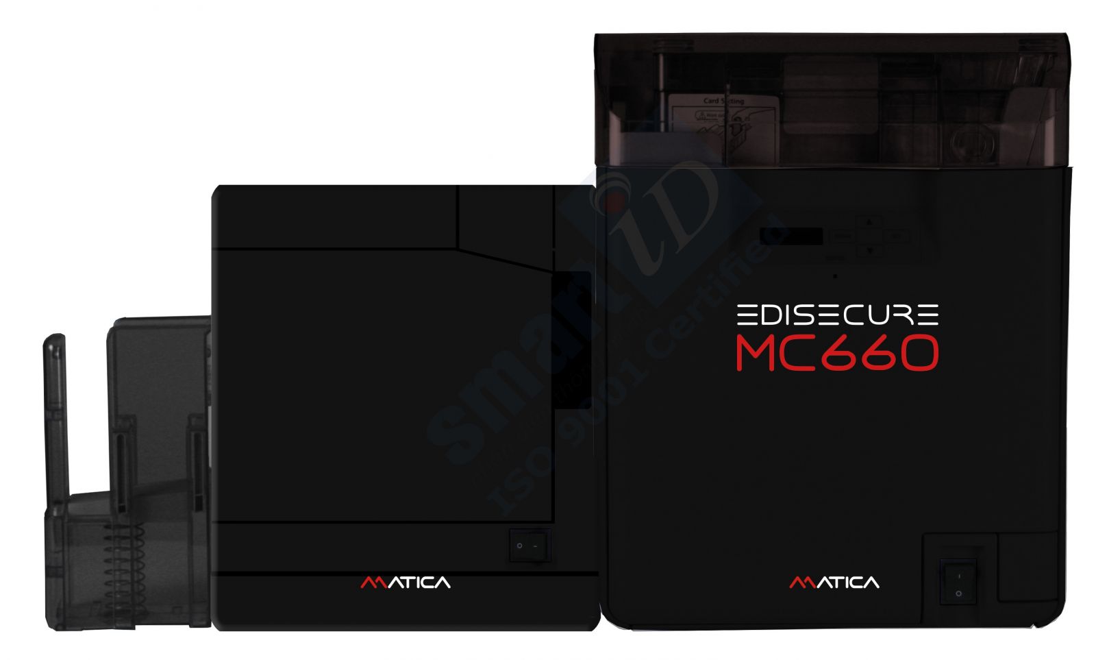 Máy in thẻ nhựa Chuyển tiếp Matica MC660 tích hợp module cán màng